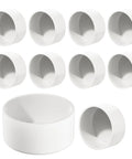 10 pack of 2 Inch PVC End Cap for Schedule 40 Pipe, White Slip Socket Cap Connector for Irrigation, Pool, Spa and Cold Water Lines