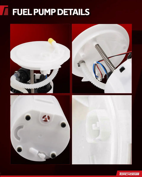 Solid Electric Fuel Pump Assembly Drop In For Ford Focus 2009 To 2011 And Ford Fiesta 2011 To 2013 Replaces FG1327 AE8Z9H307C OE Number detailed view of assembly components.