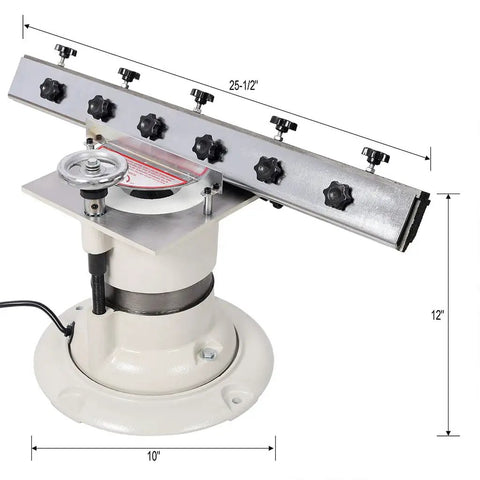 Built Like A Tank Cast Iron 6 Inch Bench Grinder With Half Horsepower Motor And Adjustable Precision Tool Rest side view