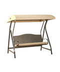 Beefed Up Replacement Canopy Top Cover For GCS00229C Large GT Wicker Swing Classic Sand RipLock 350 Fabric on outdoor swing