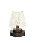 Two Pack USB Rechargeable Cordless Table Lamps With Four Lighting Modes, Battery Powered Indoor Outdoor Bronze Metal Lamps With Bulb Included
