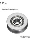 Top Shelf Twenty Pack V Groove Guide Pulley Bearings For 3 By 12 By 4 mm Precision Linear Support Wheels Hardened Carbon Steel Double Shielded