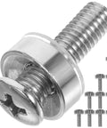 Heavy Hitter Crown Head Rack Mount Screws For Server Cabinets And Chassis Panels M6 By 20 Lock Tight Fasteners close-up image.