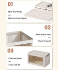 Instructions for Real Deal Stackable Plastic Storage Bins With Lids Narrow 3 Tier Side Cabinet Closet Organizer Portable Bathroom Unit.