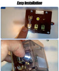 Push Button Magnetic Switch Replacement 25700071 117 installation in Switchgage panel for marine diesel engines.