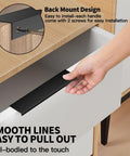 5 Pack Edge Black Hidden Drawer Handles Aluminum Alloy Finger Edge Pull Concealed Furniture Hardware Back Mount Dresser Handles For Kitchen And Bathroom 400mm Length Waterproof Rust Resistant Construction installation