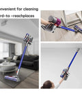 Replacement Quick Release Extension Wand For Dyson V7 V8 V10 V11 V15 Series in use cleaning high and low areas