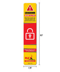 10 Pack Lockdown Magnetic Strips For Door Frames Heavy Duty Security Magnets For School And Office With Beast Adhesion And PVC