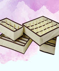 4-Pack Non-Woven Bra Storage Boxes To Sort Your Drawer Drama And Keep Socks Ties Scarves Intact While Absorbing Moisture And Odor So Your Lingerie Game Stays Strong And Your Closet Always Looks Fresh, beige bins with compartments.