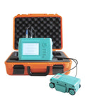Professional Stud Finder Wall Scanner With Advanced Rebar Locator And Concrete Thickness Meter in orange case for safe detection.