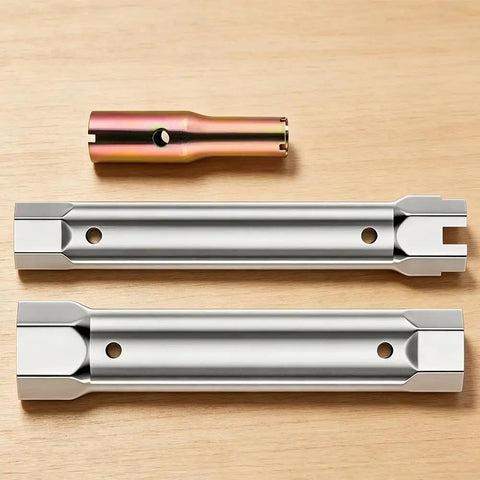 Rock Solid Hex Socket Wrench Set With Hollow Groove Design Makes Faucet Installation A No Sweat Gig Premium Alloy Steel Construction Keeps Things Tight In Any Kitchen Or Bathroom Repair - three wrenches on wood.
