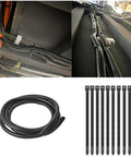 Split Wire Loom Tubing Cable Management Conduit Flexible Cord Protector Sleeve Black One Quarter Inch Inner Diameter Thirty Two Point Eight Feet Long Easy Route Split Design Pro Grade Durable Polyethylene For Car And Home Wiring