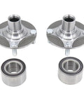Front Wheel Bearing Hub Assembly Direct Bolt On Fit For Mitsubishi Mirage 2014 Through 2023 And Mirage G4 2017 Through 2023 Replaces 3880A056 3885A039 with steel housing.