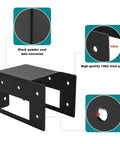Firewood Log Storage Rack Bracket 4 Pack For Indoor And Outdoor Use Heavy Duty Powder Coated Steel Holder showing anti-corrosion features.