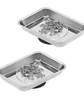 Heavy Duty Magnetic Tray Set For Tools And Fasteners, Stainless Steel Magnetic Trays Keep Screws Bolts Nuts Washers Pins From Spilling, 3.6 By 2.5 Inch Durable Automotive Shop Organizer For Keeping Parts Neat.