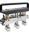 Three Station Sheet Metal Bender Roller for 0 to 90 Degree Bends, works with 0.3-1.0mm steel and aluminum, front view