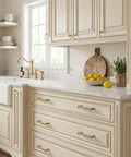 Kickass 10 Inch Cabinet Pulls Crafted From Solid Zinc Alloy With A Smooth Brushed Brass Finish Rock Solid Construction Makes Kitchen Drawers Glide Like Butter Every Single Time in a modern kitchen.