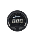 Rock Solid Digital Water Temperature Gauge Featuring Completely Waterproof Seals And Crisp Led Readout With Easy Drop In Install For Track Day Builds And Heavy Duty Work Rigs, 2-5/8 inch black display.