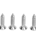 Four stainless steel screws for Straight Up 316 Stainless Steel Marine Twist Lock Door Catch Latch for Yacht and RV.