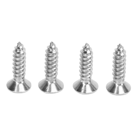 Four stainless steel screws for Straight Up 316 Stainless Steel Marine Twist Lock Door Catch Latch for Yacht and RV.