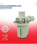 AC Motor Assembly Pump for LG Appliances 4681EA1007A Replacement Part, white durable design in retail packaging.