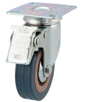8 Pack 3 Inch Caster Wheels Set With Lock Brake Heavy Duty 880 Lb Capacity Swivel Plate Casters 360 Degree Rotation Quiet