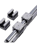 Dead Smooth Heavy Duty Steel Linear Guide Rail Kit Featuring Rock Solid SBR40 Shafts And Precision SBR40uu Sliders for CNC routers and 3D printers.