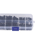 Nylon Screw Nut Washer Set M2 M2.5 M3 M4 M5 270 Piece Black Assortment Kit For Electronics And DIY Projects with case compartments
