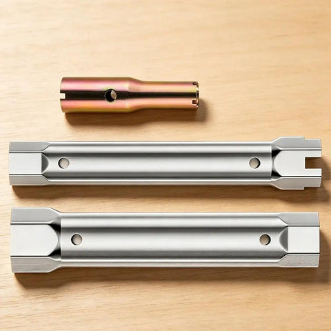 Rock Solid Hex Socket Wrench Set With Hollow Groove Design Makes Faucet Installation A No Sweat Gig Premium Alloy Steel Construction on wood.