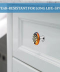 Two Pack Round Stainless Steel Cabinet Knobs Slick Modern Drawer Pulls For Kitchen Dresser Closet And Cupboards Easy Install