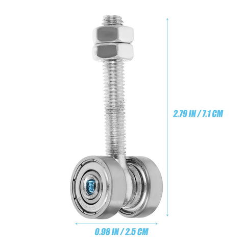 Tough As Nails Dual Wheel Sliding Door Roller Pulley With Double Bearings smooth riding galvanized steel, 2.79 in height.