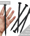 Spiral Landscape Anchoring Spikes 8 Inch Set For Lawn Edging Tough As Nails Durable Plastic Stakes For Garden Fabric 30 Pack
