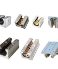Various SBR12UU bearing blocks for Badass Sbr12 Linear Rail Set With Knockout Bearing Blocks And Dead Nuts Tight Locks For Pro Cnc Builders.