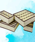 4-Pack Non-Woven Bra Storage Boxes To Sort Your Drawer Drama And Keep Socks Ties Scarves Intact While Absorbing Moisture And Odor So Your Lingerie Game Stays Strong And Your Closet Always Looks Fresh, arranged view of beige bins