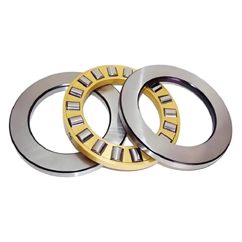 Top Shelf Rock Solid Cylindrical Roller Thrust Bearing Heavy Industrial Parts High Load Capacity Smooth Gearbox Operation Low Friction Precision Workhorse 81112M with metallic designs.