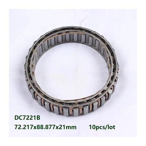 Heavy Duty One Way Clutch Bearing Needle Roller Sprag Design DC7221B, 72.2X88.9X21Mm, 10 Pack, steel construction.