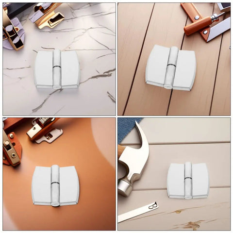 Collage of self closing stainless steel door hinges for public restrooms no fuss adjustable spring hinge set for glass and wood doors.