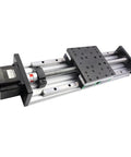 Rock Solid Cnc Manual Linear Shaft Actuator Module Table With Nema34 Stepper Motor And Precision Ball Screw, detailed view of actuator.