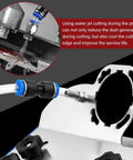 Adjustable Tile Cutter Chamfering Tool For Angle Grinder With 45 Degree Bevel Pro Grade Kit Includes 2 Pairs Gloves And Universal Stand
