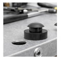 Heavy Duty Rubber Vibration Knockout Feet For Rattling Commercial Vacuum Pumps With Tight Squeeze Push Fit Half Inch Stem, close-up view