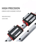 HGR20 Linear Guide Set With HGH20CA Carriages For CNC Router And 3D Printer Rig showing high precision linear guide assembly.