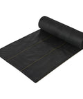 Rolled Pro-5 Heavy-Duty Weed Barrier Fabric 5 Oz Ground Cover Mat 6 By 250 Feet in black color for garden use