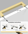Snag These Top Notch Gold Cabinet Handles 30 Pack Featuring 3 Inch Hole Center Spacing Heavy Duty Solid Metal Construction And Slick Square Bar Pulls For Your Kitchen Remodel installation guide with gold handle and pliers.
