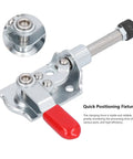 Stainless Steel Quick Release Toggle Clamp With Medium Hold For Testing Frames And Jigs Push Pull Locking Mechanism Durable Clamp For Secure Parts Fast Setup And Reliable Fixture Tool