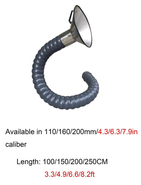 360 Degree Adjustable Fume Extractor For Welding And Soldering Flexible Smoke Extraction Arm With Seven Point Nine Inch Hood