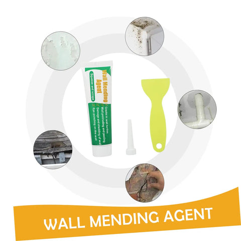 Two Pack Wall Mending Repair Kit With Scraper And Quick Drywall Paste for cracks, holes, gaps, graffiti fixes in damaged walls.