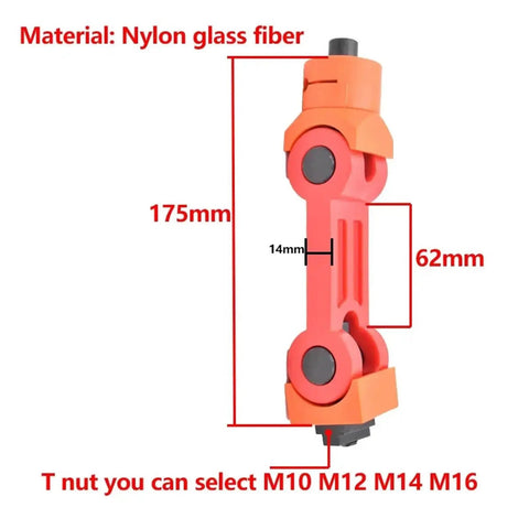 Heavy Duty CNC Mill Positioner Universal Adjustable Workpiece Stop For Lathe And Milling Machine Precision Locator Tool, 175mm size, nylon glass fiber material.