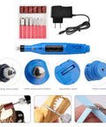 Heavy Duty 3D Printing Finishing Kit Featuring Hella Tough Carbon Steel Cleanup Tools And Comfortable Grip Polishing Rod, includes grinding tool and attachments.