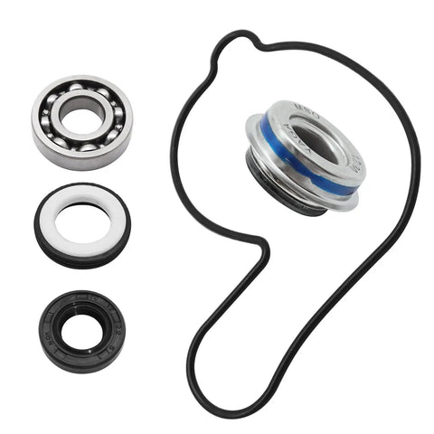 Dead Simple Swap Heavy Duty Water Pump Bearing And Seal Kit For Honda TRX450R TRX450ER ATV 2004 To 2014 featuring steel bearings and rubber seals.