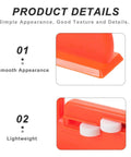 Automatic Double Head Needle Threader For Hand Sewing And Machine Use, Compact Plastic DIY Threading Tool With Accurate Thread Insertion, Portable Desk And Home Sewing Aid For Quick, Handy Threading On The Go, orange plastic close-up